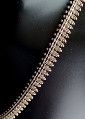 Vtg RAJASTHAN India 24″ Signed RA STERLING Silver Ornate Link NECKLACE 79 GRAMS