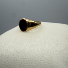 Vintage Uncas 10k GF Yellow Unisex Signet ring size 4