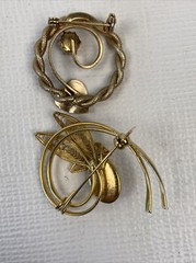 Vtg Van Dell 1/20 12K GF Necklace & Other Vintage Jewelry Pins Earrings