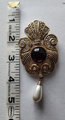 Jeff Lieb Brooch & Piscatelli Earrings: Vintage Jewels of India, Moghul style