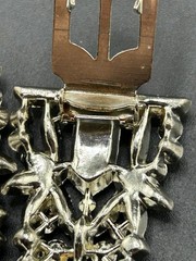 Pat Pend AT180112 Clear Rhinestones Duette Brooch Dress Clips (Missing Stones)