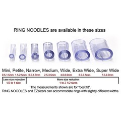 RING NOODLE – Ring Guard, Ring Size Reducer – Package of 9 (MEDIUM)