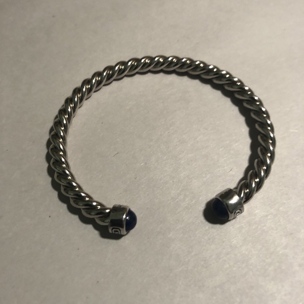 Men’s Vintage Cable Style Sterling Silver cable Bracelet flexable/adjustable