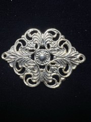 Vintage Filigree 22K Gold Plated Brass Stamping for Jewelry/Craft/Decoration NOS