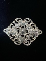 Vintage Filigree 22K Gold Plated Brass Stamping for Jewelry/Craft/Decoration NOS