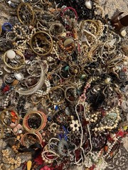 Estate Wholesale Junk Drawer Jewelry Lot 8 Plus Lbs Wearable Or Craft Untested