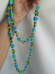 VTG Hong Kong costume jewelry necklace, specifically recognized by its clasp…