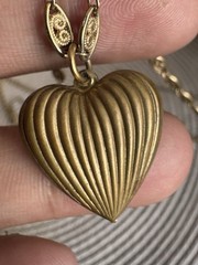 Maximal Art JOHN WIND Love & Luck Gold Tone Tripple Strand Charm Necklace