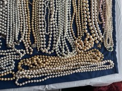 59 VINTAGE PEARL JEWELRY NECKLACES LUMINESS JAPAN AKOYA RMN MARVELLA SOME REAL