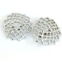Sarah Coventry Silver Trellis Earrings 1970s