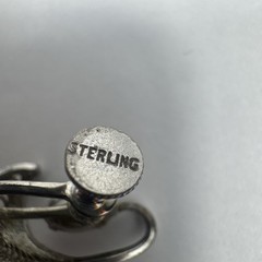 STERLING Vintage Signed Earrings Designer Costume Jewelry Estate Find
