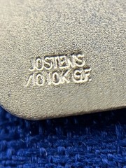 Vintage Signed Jostens 21 Charm 7” Bracelet 1/10 10k GF ANJU 585 ROME US SELLER
