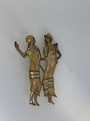 Vintage Enamel Women’s Brooch, Costume Jewelry