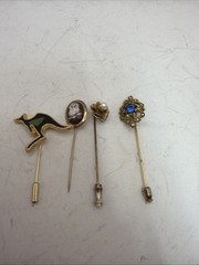 Vintage costume jewelry – stick pins – set of 4