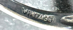 Vintage Sterling Silver 925 Ring Lavender Stone Size 6.75