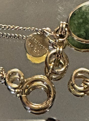 Vintage Catamore Bracelet Nephrite Jade 12kt Gold Filled 7.25″