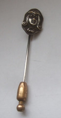 Vintage Stickpin Girl’s Face Estate Jewelry