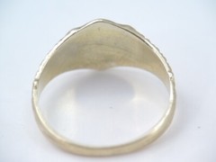 ANTIQUE VICTORIAN OB OSTBY BARTON 10K GOLD CHILD/ BABY SIGNET RING NO MONO sz 1