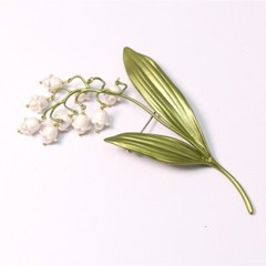 Lily Of The Valley Flower Corsage Brooch Pin Woman Accessories Brooches Jewelry