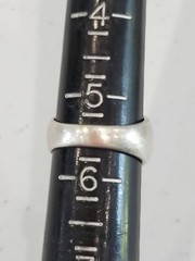 Vintage Sterling Silver Womens Solid Dome Band Ring Size 5.5