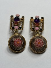 Rare Juliana D & E Moroccan Matrix Brooch & Earrings Set Book Piece