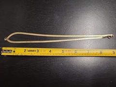 Vintage Unbranded Gold Tone Rhinestone Necklace Estate Sale Jewelry