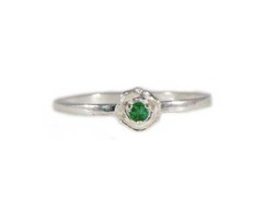 Alexandrite Rose Ring Antique 19thC Siberia Natural Handcrafted Color-Change Gem