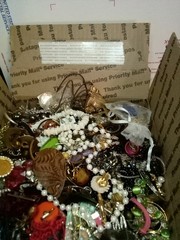 15#s Vintage Junk Drawer Scrap Jewelry Lot, All Kinds Of Stuff