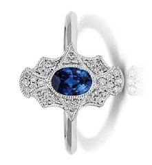 2Ct Art Deco Style Lab Created Diamond Engagement Wedding 14K White Gold FN Ring