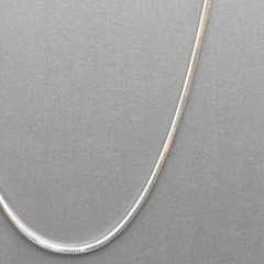 Vintage Sterling Silver Snake Chain Necklace 17″ 925 Italy AGI Minimalist Design
