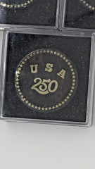 USA 250th Anniversary Obsidian Stone Pin Set OF 5 Badge 1.2″Limited Edition