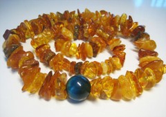 Genuine Massive Amber Beautiful Baltic Amber Necklace 46 gr 23 inches !!!