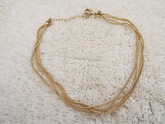 Goldtone Multi Chain Necklace (J55)
