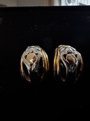 Vintage Gold-Tone Clip-On Earrings