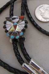VINTAGE SOUTHWEST N A THUNDERBIRD BOLO TIE STERLING