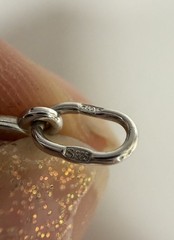 925 Sterling Silver CZ Horseshoe Good Luck Mini Charm Pendant New