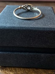 DMD Metal Isadora Ring/with 4mm White Rose Cut Diamond