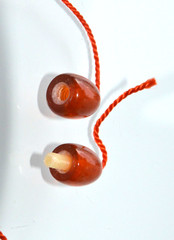 1970 RUSSIAN SOVIET BALTIC AMBER TWIST CLASP NECKLACE 老琥珀 PENDANT SUSPENSION PIN