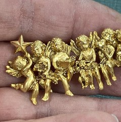 I Am Edgar Berebi All 3 Vintage All In A row Angels Pins For One Price