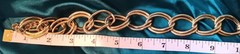 Vintage Gold Tone Chunky Cable Chain Statement Necklace Double Link Toggle Clasp