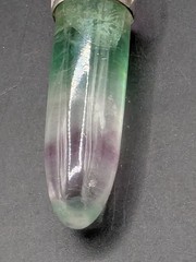 Vintage Italian 925 Sterling Silver Rainbow Fluorite Pendant Necklace 24″ AGI