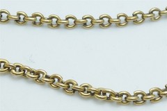 ANTIQUE ENGLISH 15K GOLD 16″ CHAIN NECKLACE c1880