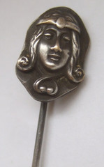 Vintage Stickpin Girl’s Face Estate Jewelry