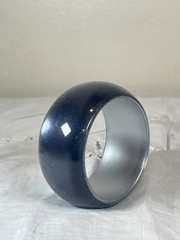 Lot of 7 Vintage Chunky Lucite Bangle Bracelets Gray, Green Moonglow, Faceted,