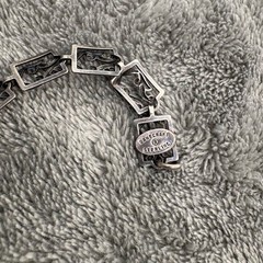 VTG DANECRAFT STERLING SILVER NECKLACE FANCY SCROLL DESIGN HARP CHOKER 16″