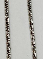 DaneCraft Tarnish Free 925 Italian Sterling Silver Foxtail Necklace 24”