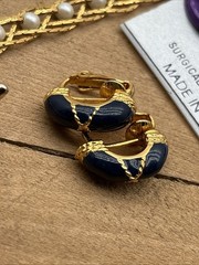 VTG Estate Jewelry Gold/Silver Tone Cameo Rhinestone C-Clasp Some Signed NICE 20