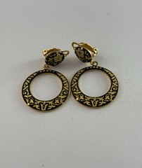 Vintage Spanish Damascene style jewelry set