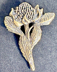 Vintage JJK AUSTRALIAN WARATAH FLOWER Brooch