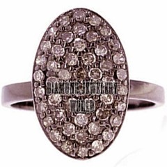 Gorgeous 0.99ctw Genuine Old Mine Rose Cut Diamond Silver Victorian Ring Jewelry